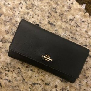Coach Black Leather Wallet